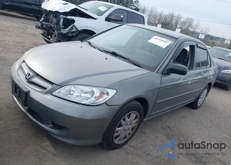 2004 Honda Civic Lx из США, поврежденный, VIN 2HGES166X4H579891